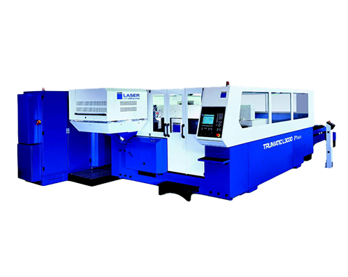 Trumpf TLF 4000 Trumatic L3030 Rochester Welding's laser cutting equipment makes high-precision cuts up to 1-inch thick, depending on the alloy.